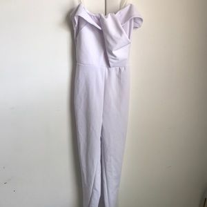 white skinny leg jumpsuit